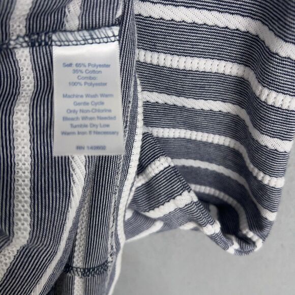 Sail to Sable Dress Womens Small Navy White Striped Coastal Nautical Preppy STS - Picture 5 of 13